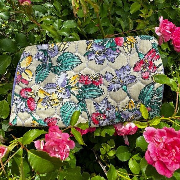 Oscar de la Renta Vintage Floral Cosmetic Bag NWT - Picture 5 of 14
